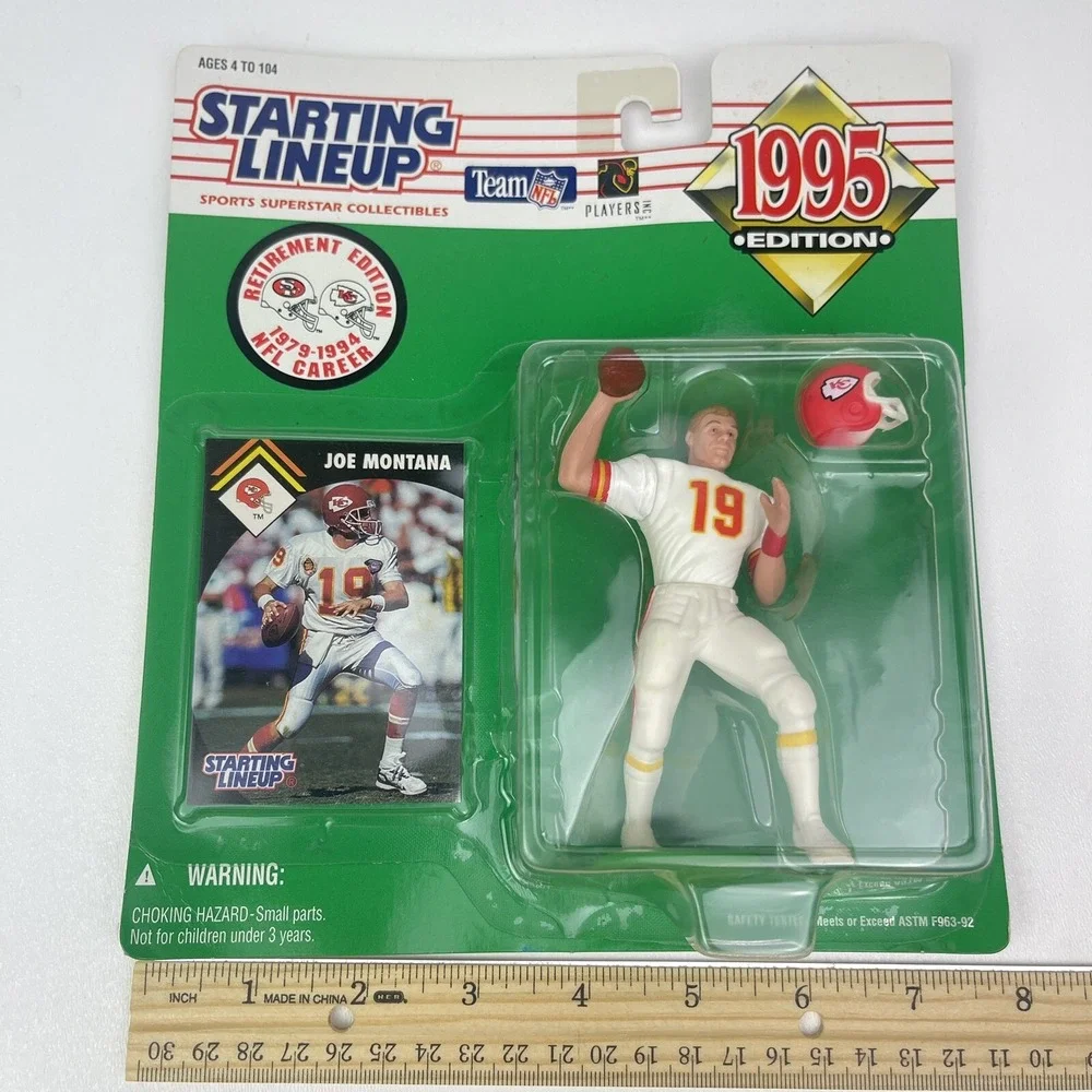 1995 Kenner Starting Lineup JOE MONTANA Retirement Edition Kansas City Chiefs
